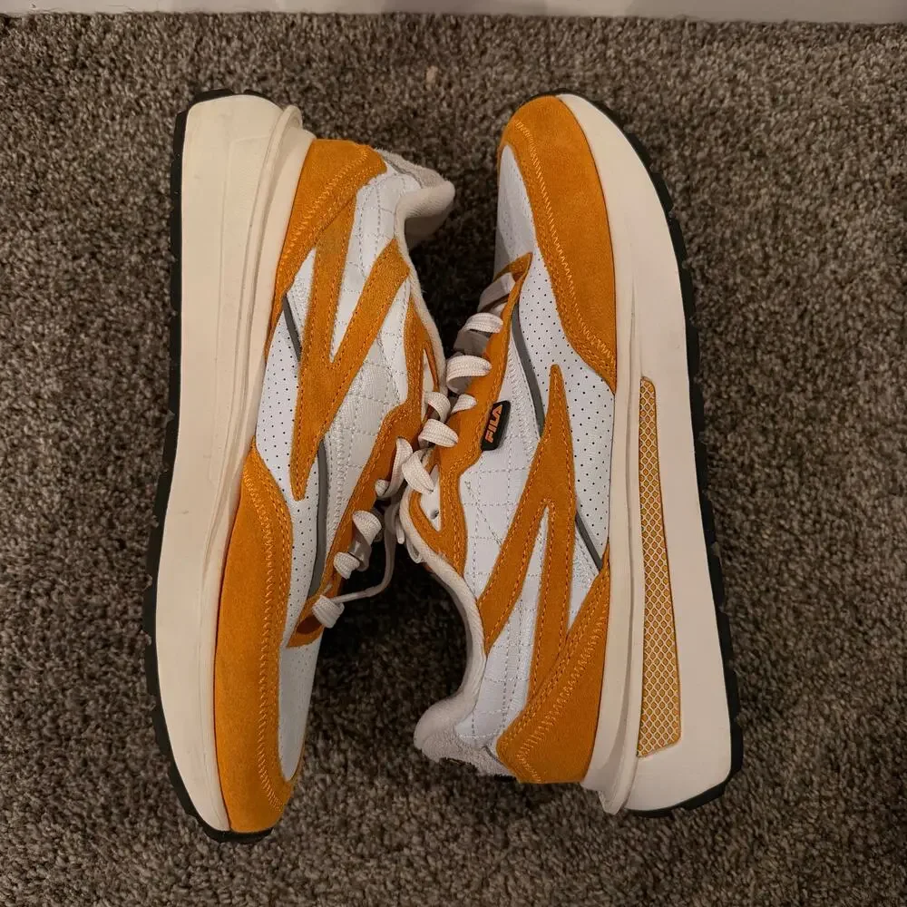 FILA Men's Reno Premium Walking Shoes Size 9 In Orange
